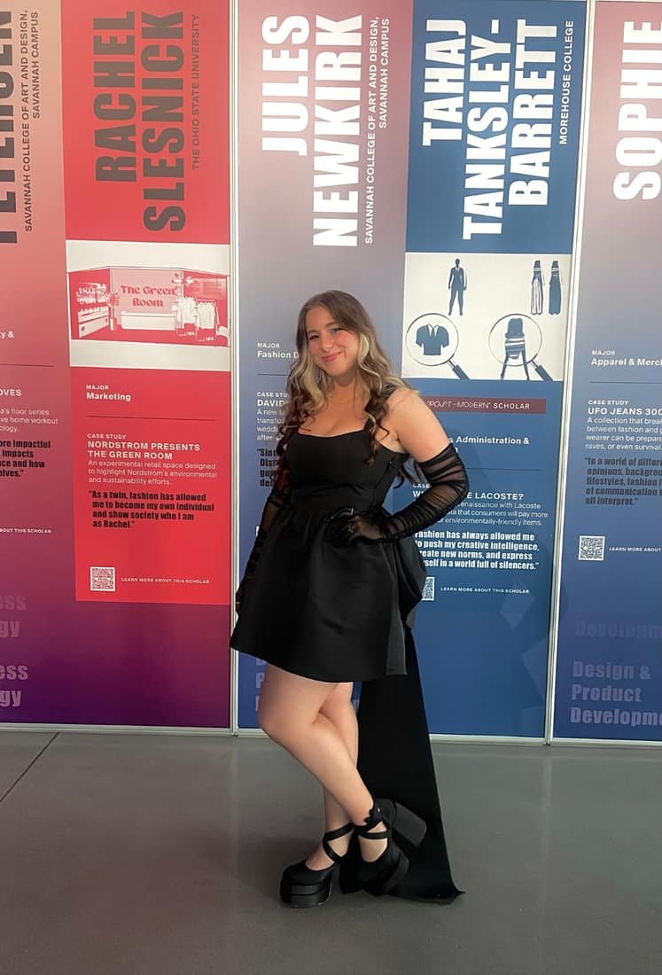 Jules at a fashion show